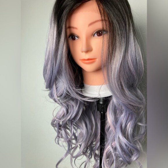 Ombré Purple Lace Front Wig - Picture 11 of 13